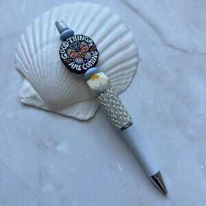 Good Things - Book Lover Pen - Rhinestone Sparkly Teacher Gift - Book Themed